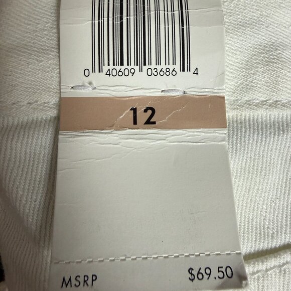 Calvin Klein High Rise Skinny Fit White Size 12 W 31 - Used - Picture 6 of 6